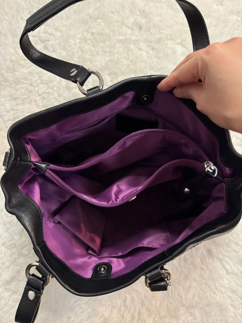 Coach Ashley Leather Satchel Carryall